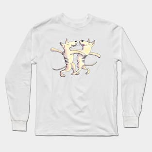 Thylacine as Ballroom Dancer Long Sleeve T-Shirt